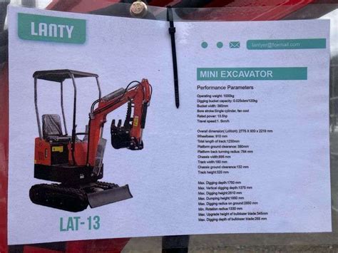 lanty lat 13 mini excavator|2024 lanty lat 13 for sale.